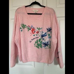 Pink Floral Sweater from H&M